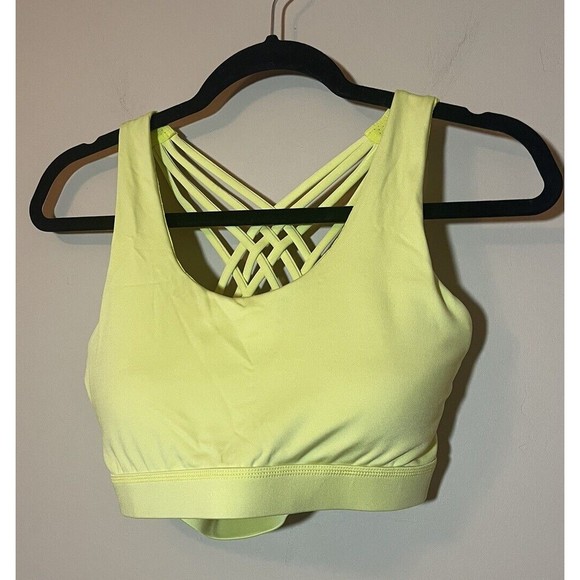 Badger Other - Neon Yellow Racer Back Strappy Sports Bra Badger Smith Athletics Size XL